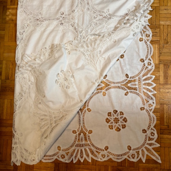 NWOT 100% Cotton White Tablecloth (68" x 84" approx) - Picture 1 of 5